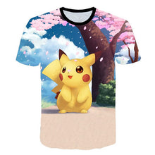 Load image into Gallery viewer, New Fashion Hip Hop Streetwear Harajuku Pokemon 3d digital printing animation Graphic unisex t-shirt Tops Casual Tee Shirt
