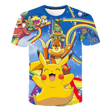 Load image into Gallery viewer, New Fashion Hip Hop Streetwear Harajuku Pokemon 3d digital printing animation Graphic unisex t-shirt Tops Casual Tee Shirt
