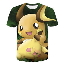 Load image into Gallery viewer, New Fashion Hip Hop Streetwear Harajuku Pokemon 3d digital printing animation Graphic unisex t-shirt Tops Casual Tee Shirt
