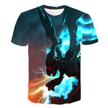 Load image into Gallery viewer, New Fashion Hip Hop Streetwear Harajuku Pokemon 3d digital printing animation Graphic unisex t-shirt Tops Casual Tee Shirt
