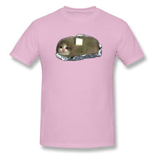 Load image into Gallery viewer, High Quality O-Neck 100 Cotton Tops &amp; Tees band Sad Potato Cat With Butter T-shirt summer / autumn sleeve short
